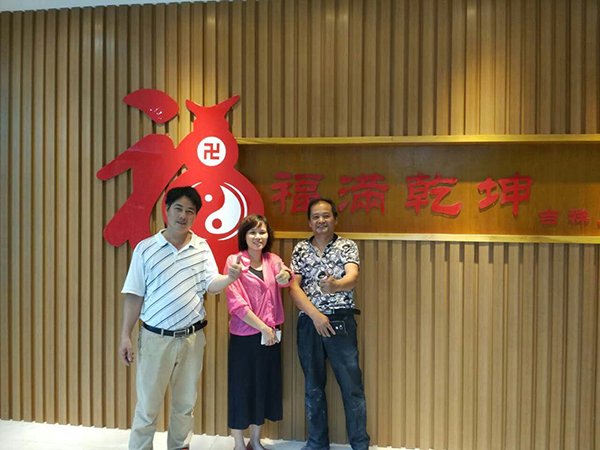 萬福風(fēng)水展廳完工質(zhì)量得到客戶認同 